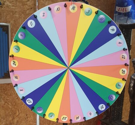 Glücksrad Regenbogen 90 cm