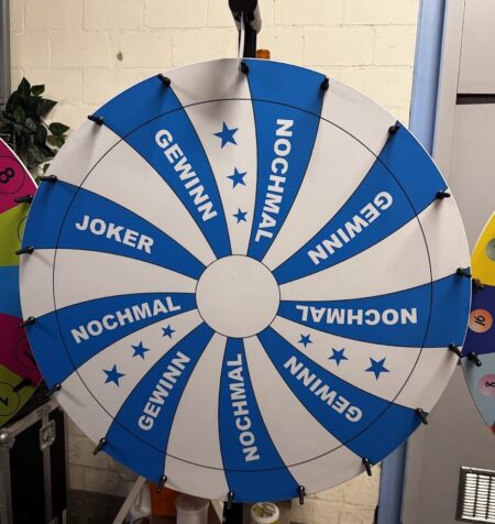 Glücksrad Spirale blau 90 cm