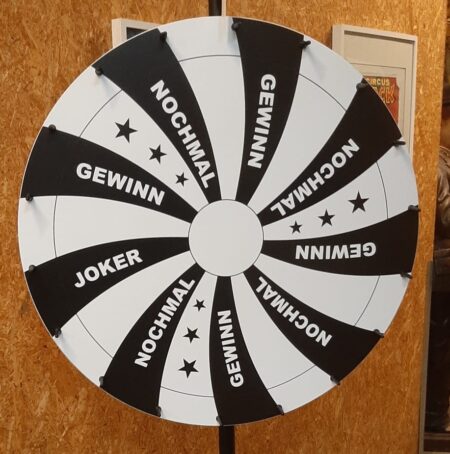 Glücksrad Spirale schwarz 90 cm