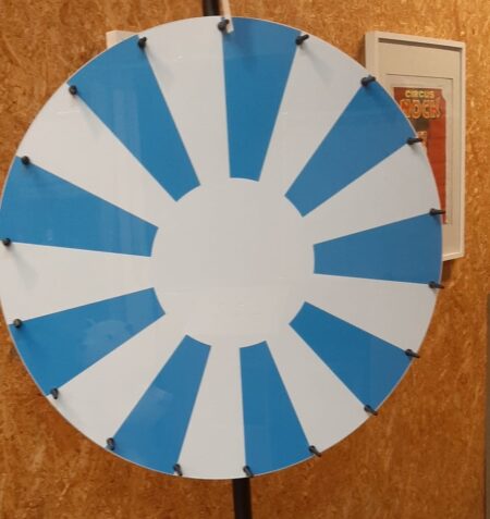 Glücksrad wiederbeschreibbar blau