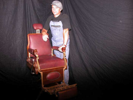 Schuhputzer Stuhl 1883