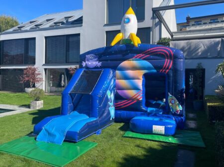 Hüpfburg  Space mit Rutsche