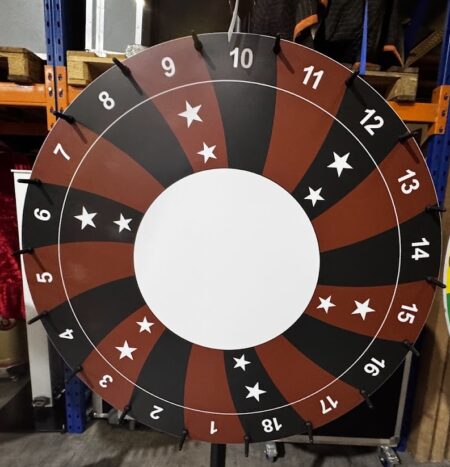 Glücksrad Spirale braun Stern 90 cm