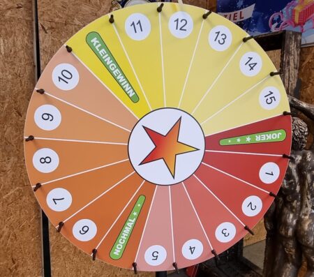 Glücksrad Stern 90 cm