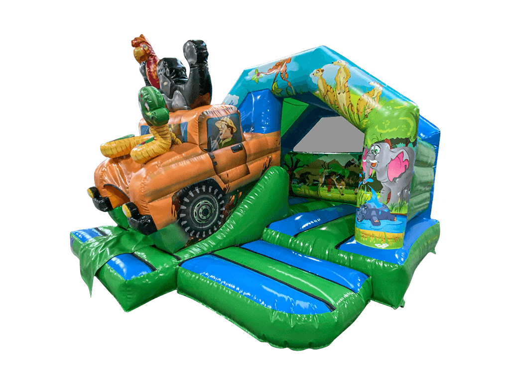 5 Meter Hüpfburg Safari