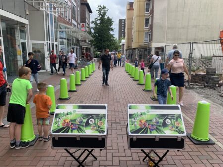 Interaktives Pylonenrennen