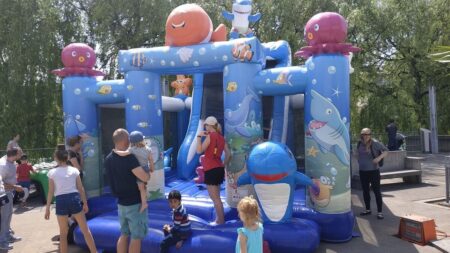 Hüpfburg Surfers mit Rutsche