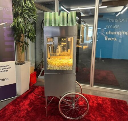 Popcornmaschine Profi Silver