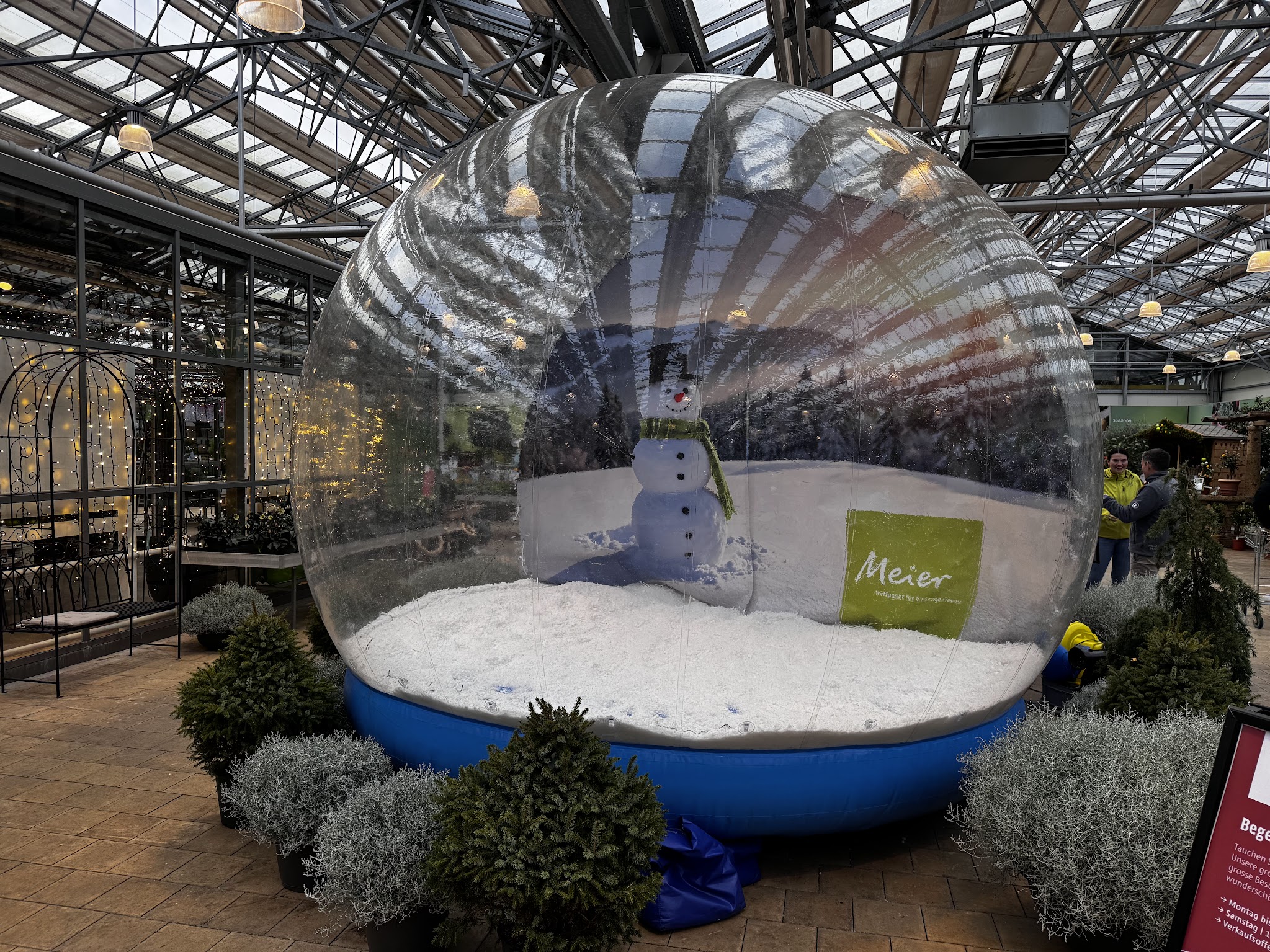 Fotoaktion Schneekugel