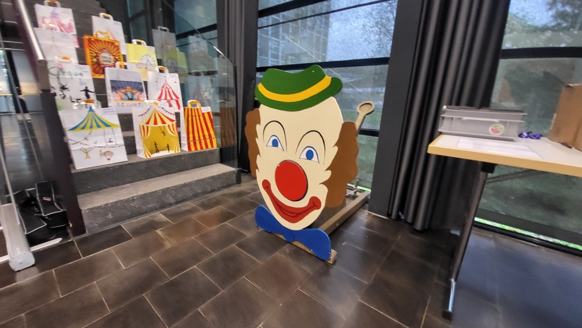 Schokokussschleuder Clown